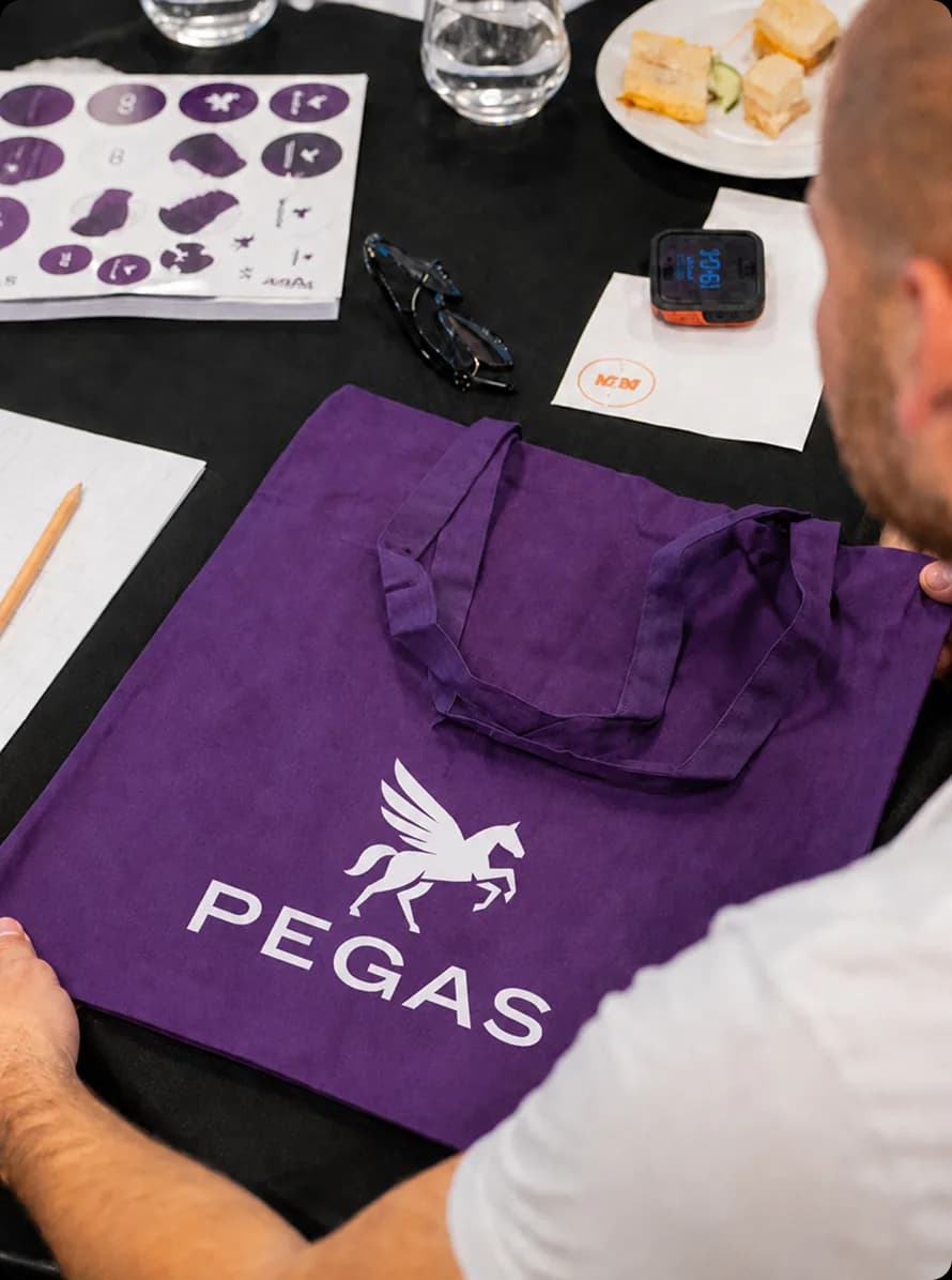 Plátěná taška PEGAS na firemním setkání